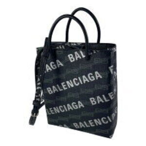 BALENCIAGA Shoulder Bag Messenger Logo Black